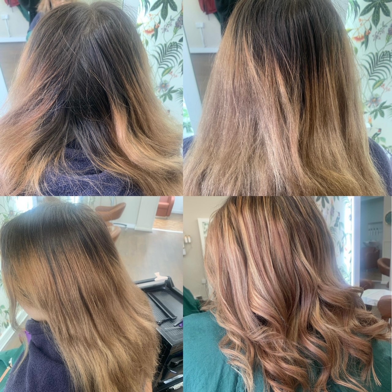Copper Hair Colour Highlights