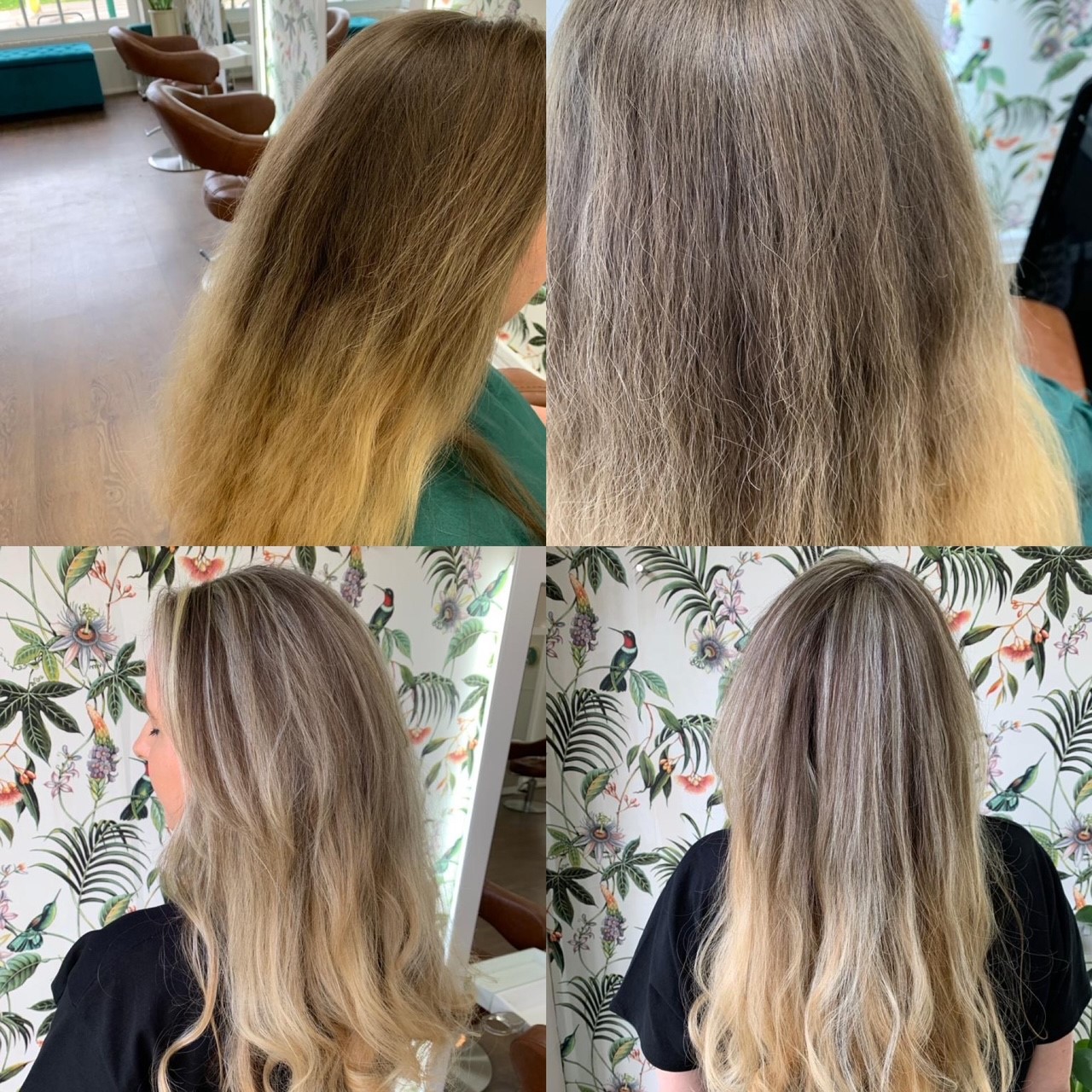 Highlights and classic blow dry
