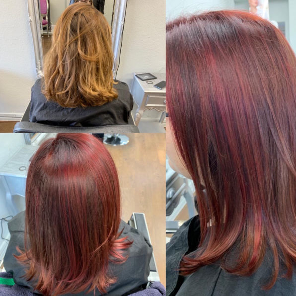 Red hair transformation