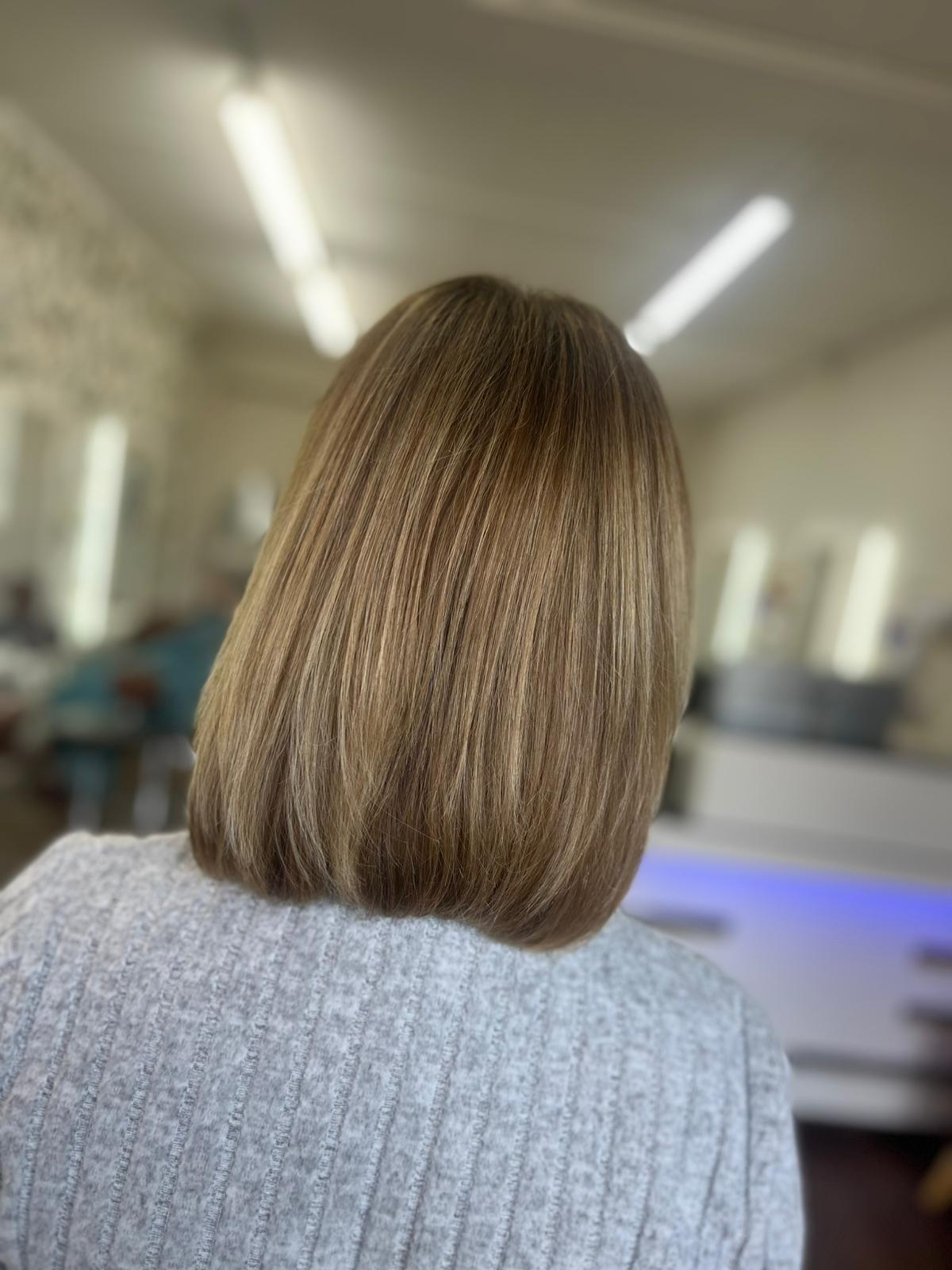 regrowth and foils cut and blow dry