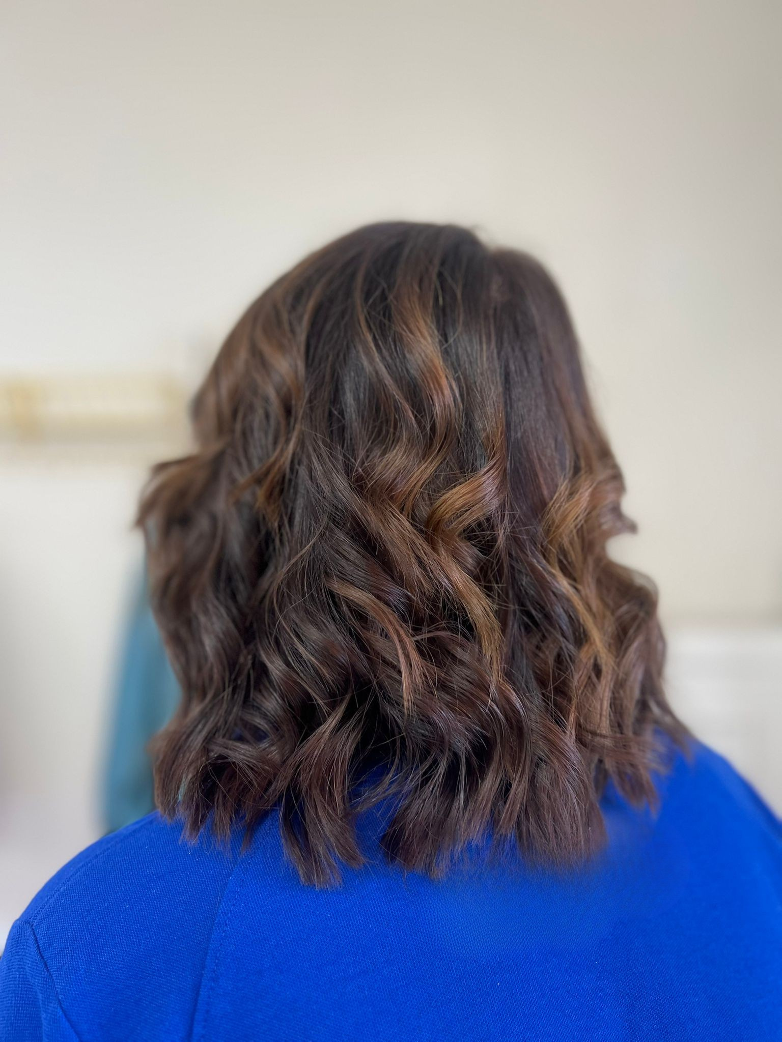 Roots, dry and curl Emily senior stylist